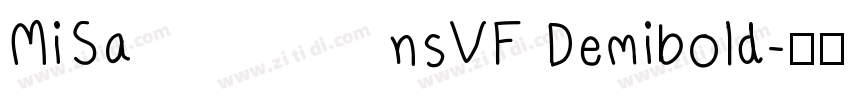 MiSansVF Demibold字体转换